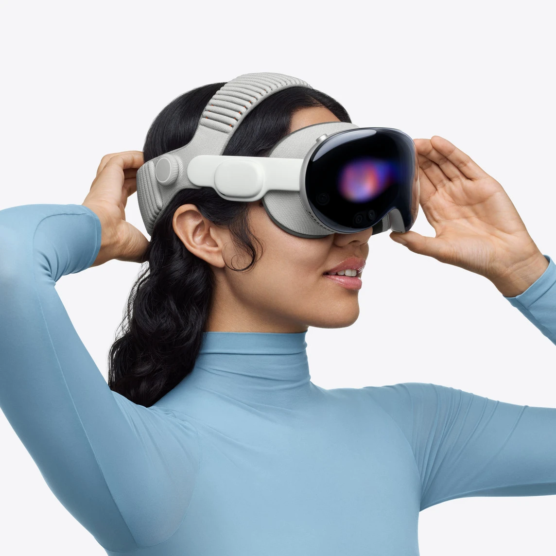 Трикотажний ремінець з подвійною фіксацією Apple Vision Pro Dual Knit Band (MFHH4)