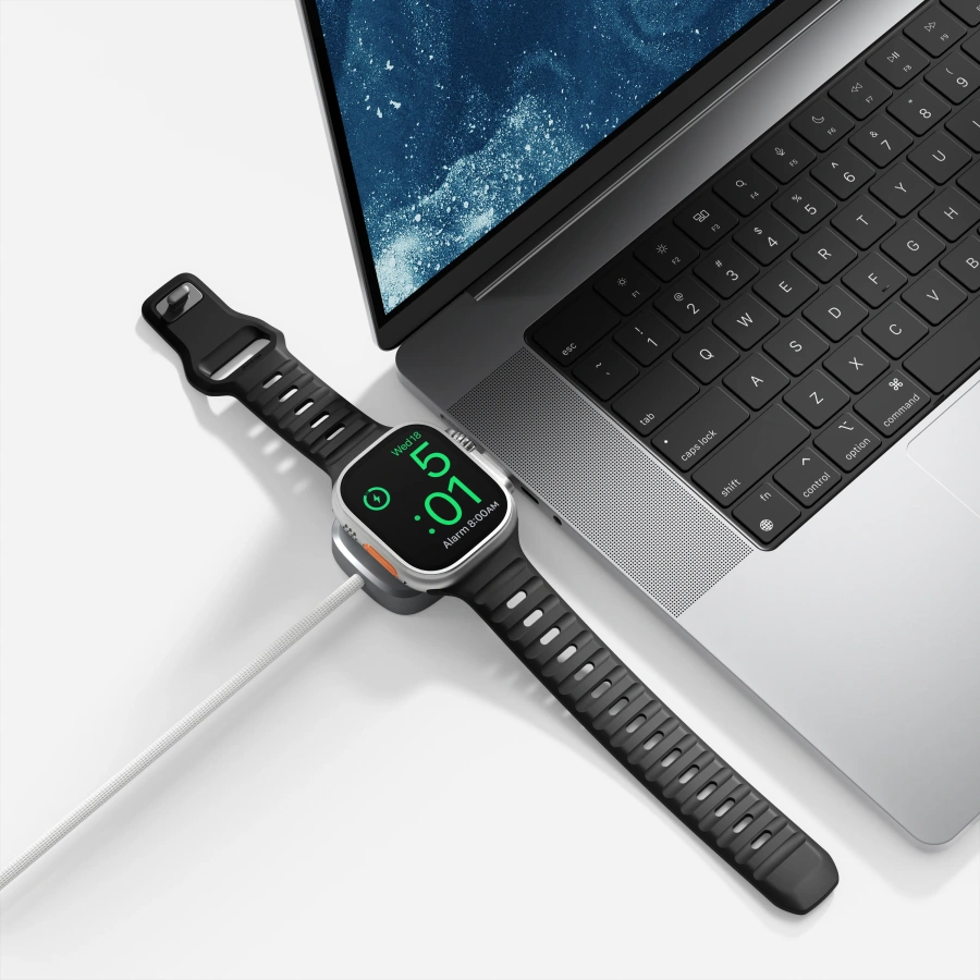 Універсальний кабель Nomad USB-C Kevlar Universal Cable for Apple Watch [1.5 m] - White (NM014667858)