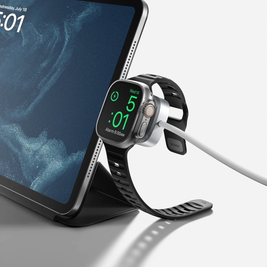 Універсальний кабель Nomad USB-C Kevlar Universal Cable for Apple Watch [1.5 m] - White (NM014667858)