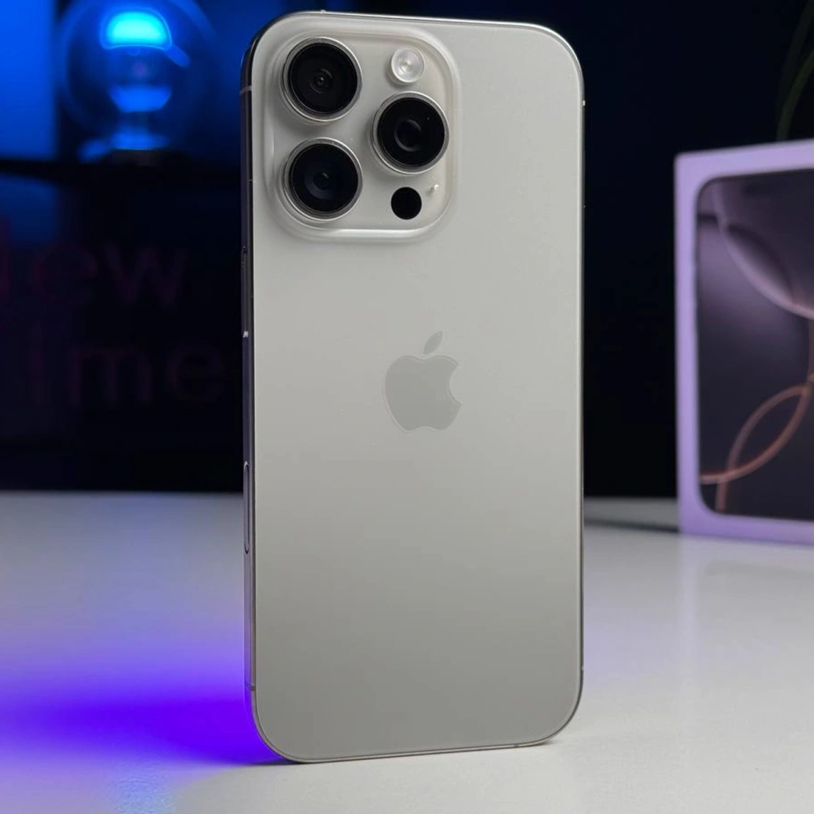 ВИТРИННЫЙ Apple iPhone 16 Pro 256GB Natural Titanium (MYNL3) | Состояние: хороший | Аккумулятор: 100% | Гарантия: 6 месяцев | Комплект: полный