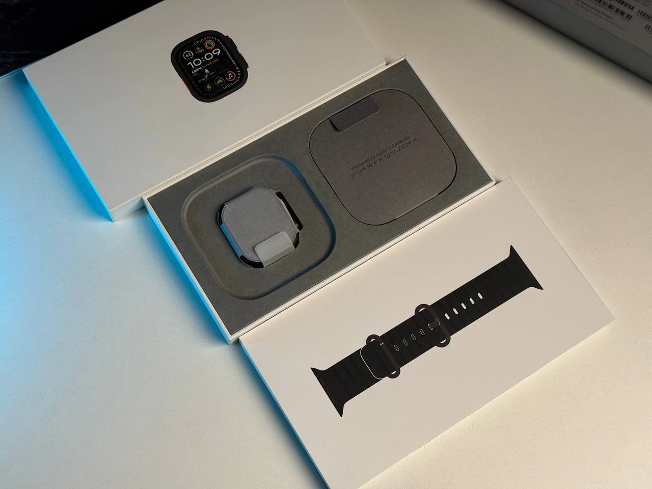 ВІТРИННИЙ Apple Watch Ultra 2 2024 GPS + Cellular 49mm Black Titanium Case with Black Ocean Band (MX4P3) - Стан: ідеальний | Акумулятор: 100% | Комплектація: повний | Гарантія: 6 міс.