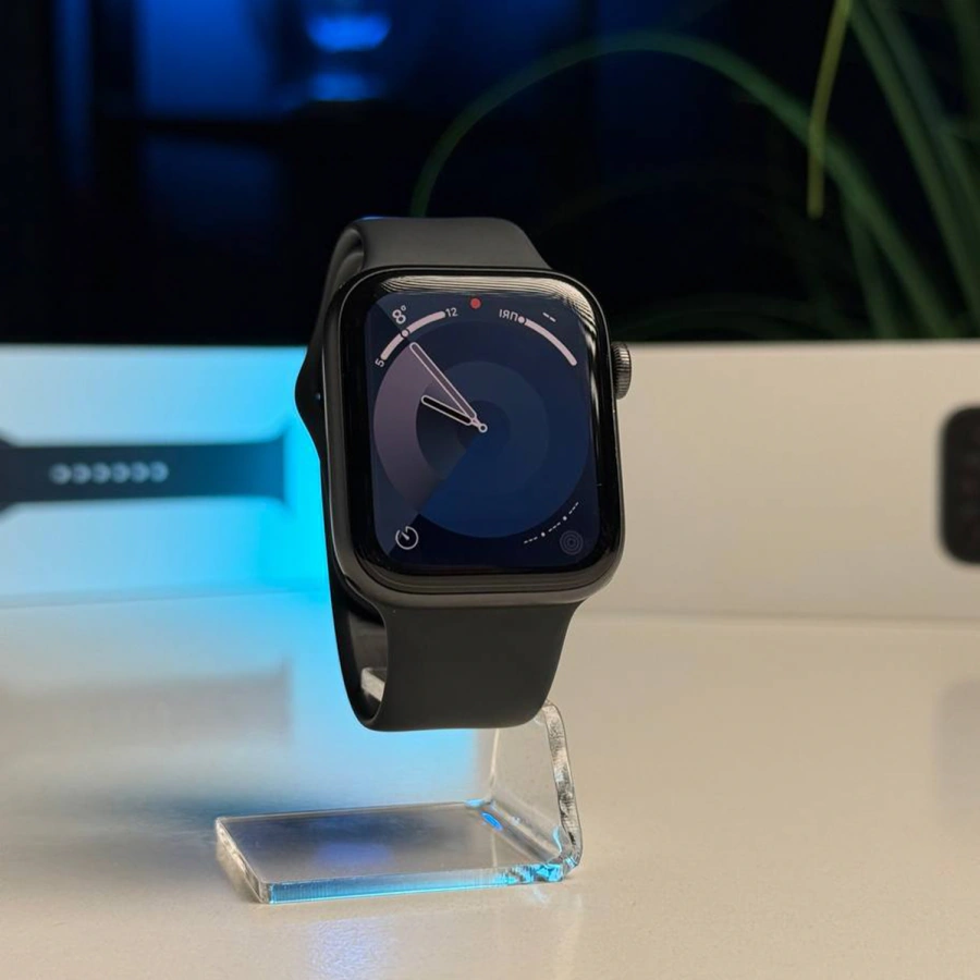 Б/У Apple Watch SE GPS 44mm Space Gray Aluminum Case with Black Sport Band (MYDT2) - Состояние: хорошее | Аккумулятор: 99% | Комплектация: полный | Гарантия: 3 мес.