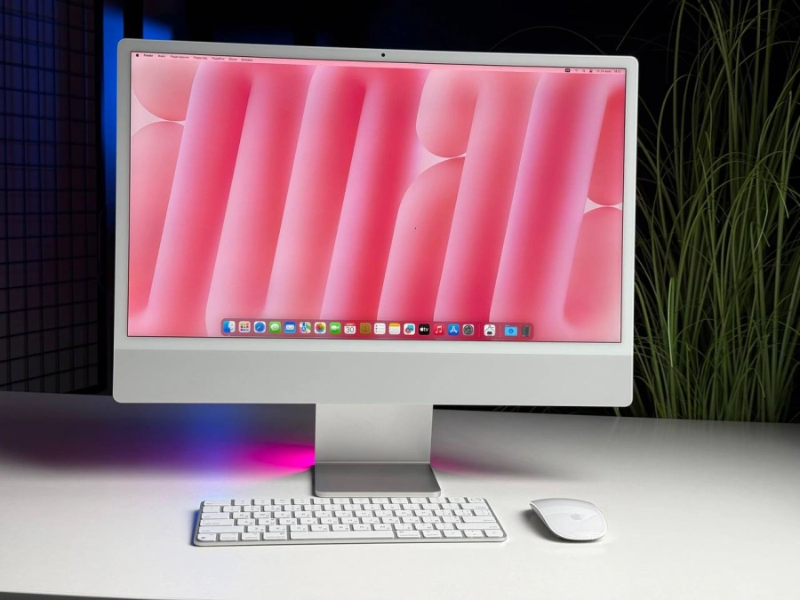 Б/У iMac 24" 4.5K Retina display Silver M1/16GB/1TB (Z12Q000NV) 2021 - Состояние: хорошее | Комплектация: полный | Гарантия: 3 мес.