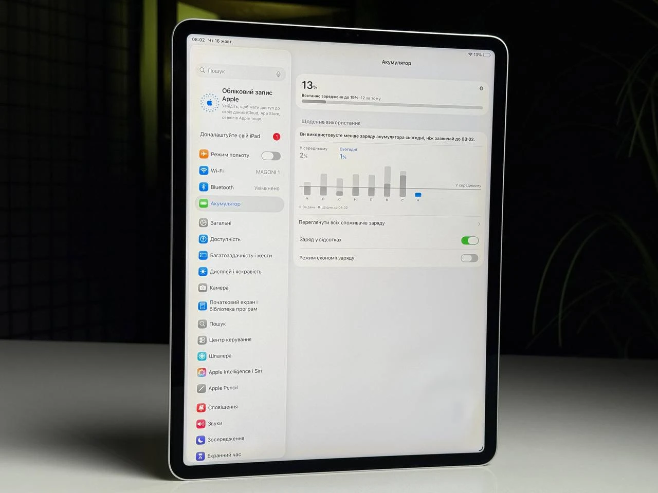 ВЖИВАНИЙ iPad Pro 12.9" 2021 Wi-Fi 128GB Silver (MHNG3) - Стан: гарний | Акумулятор: 75% | Комплектація: iPad, кабель | Гарантія: 3 міс.
