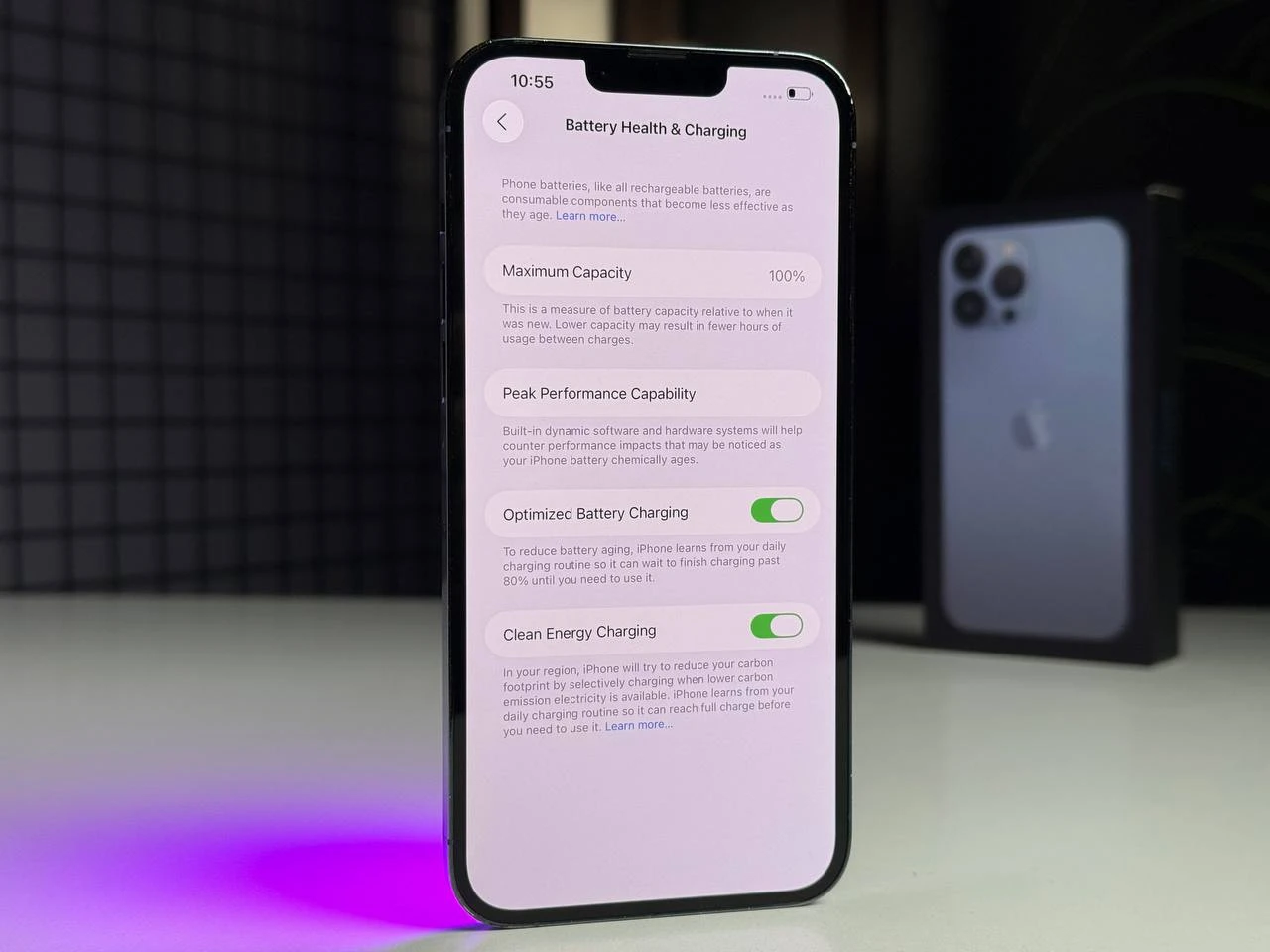 ВЖИВАНИЙ Apple iPhone 13 Pro Max 256GB Sierra Blue (MLKV3, MLLE3) - Стан: задовільний | Акумулятор: 100% | Комплектація: повний | Гарантія: 3 міс.