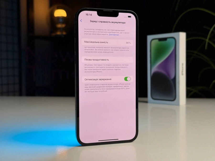 Б/У Apple iPhone 14 Plus 256GB Midnight (MQ533) - Состояние: хороший | Аккумулятор: 86% | Комплектация: полный | Гарантія: 3 мес.