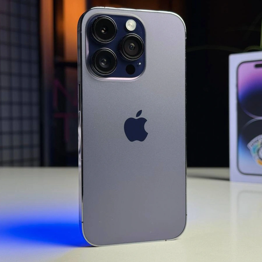 ВЖИВАНИЙ Apple iPhone 14 Pro 128GB Deep Purple (MQ0G3) - Стан: гарний | Акумулятор: 100% | Комплектація: повний | Гарантія: 3 міс.