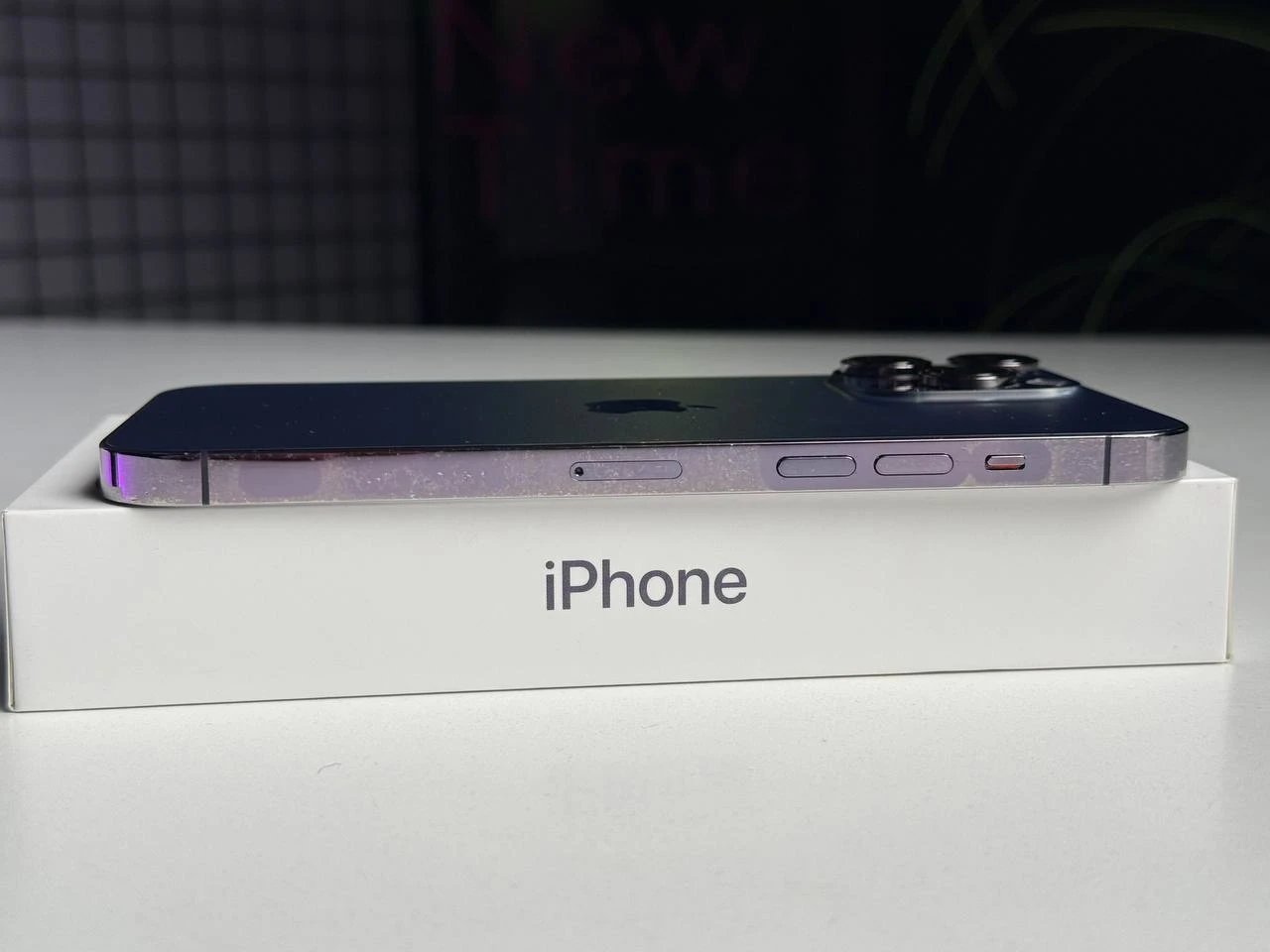 ВЖИВАНИЙ Apple iPhone 14 Pro Max 128GB Deep Purple (MQ9T3) - Стан: задовільний | Акумулятор: 100% | Комплектація: повний | Гарантія: 3 міс.