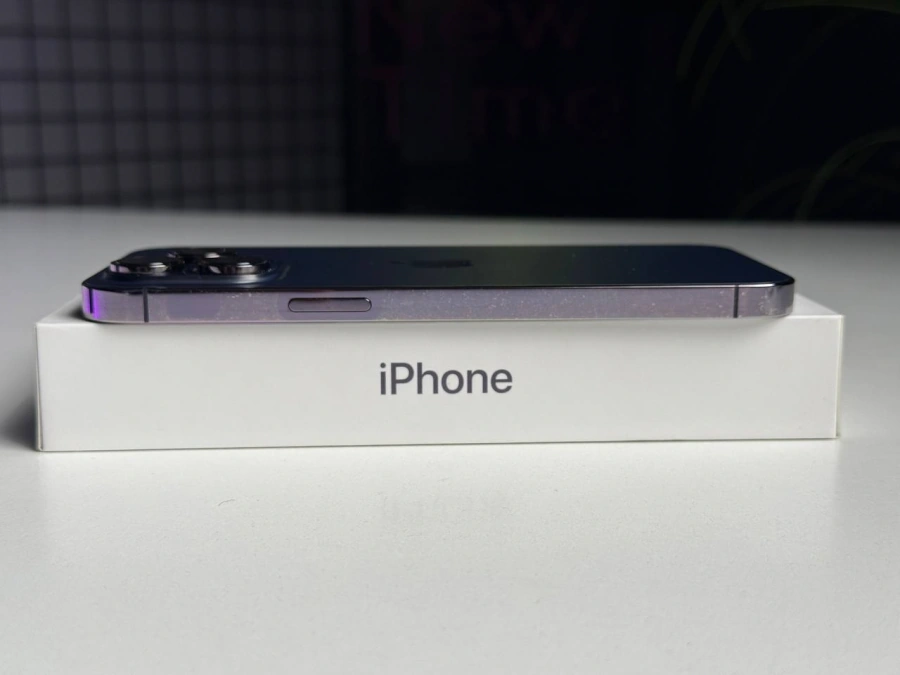 ВЖИВАНИЙ Apple iPhone 14 Pro Max 128GB Deep Purple (MQ9T3) - Стан: задовільний | Акумулятор: 100% | Комплектація: повний | Гарантія: 3 міс.