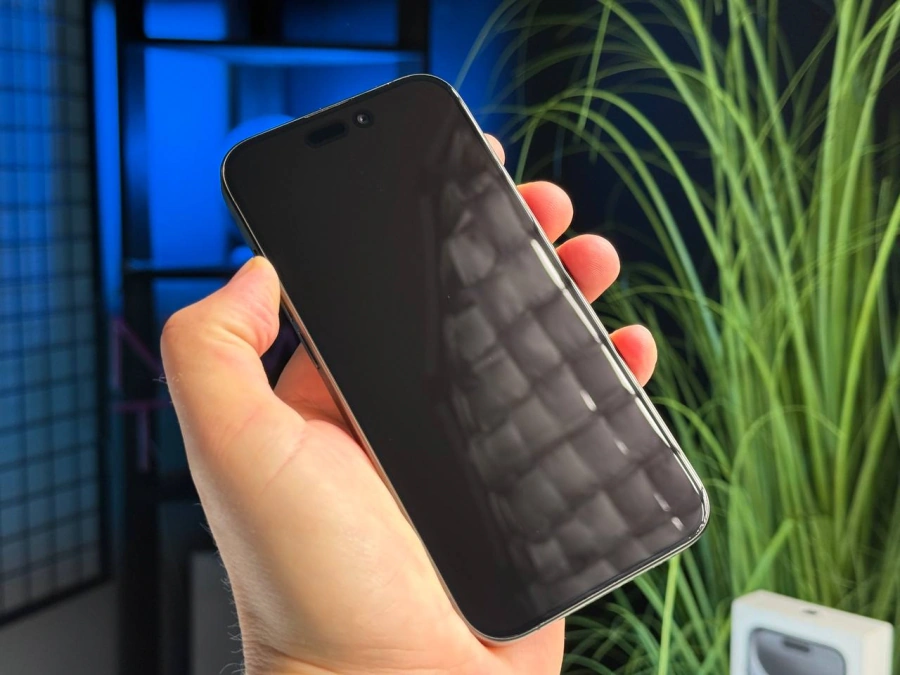 Б/У Apple iPhone 15 Pro 512GB Black Titanium (MTV73) - Состояние: хороший | Аккумулятор: 87% | Комплектация: полный | Гарантія: 3 мес.