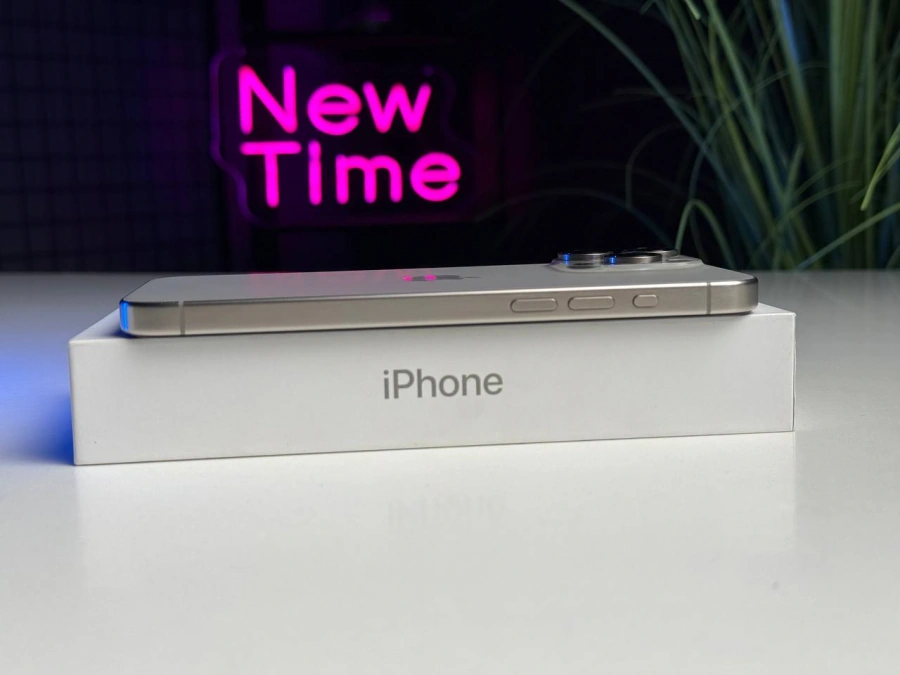 ВЖИВАНИЙ Apple iPhone 15 Pro Max 256GB Natural Titanium eSim (MU683) - Стан: гарний | Акумулятор: 91% | Комплектація: повний | Гарантія: 1 міс.