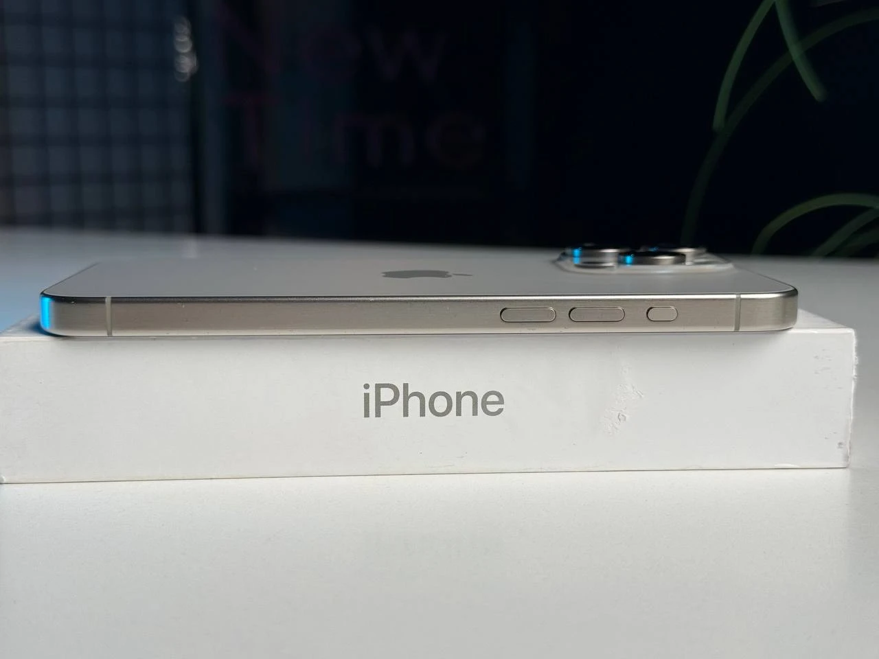 ВЖИВАНИЙ Apple iPhone 15 Pro Max 512GB Natural Titanium eSim (MU6D3) - Стан: гарний | Акумулятор: 100% | Комплектація: повний | Гарантія: 3 міс.