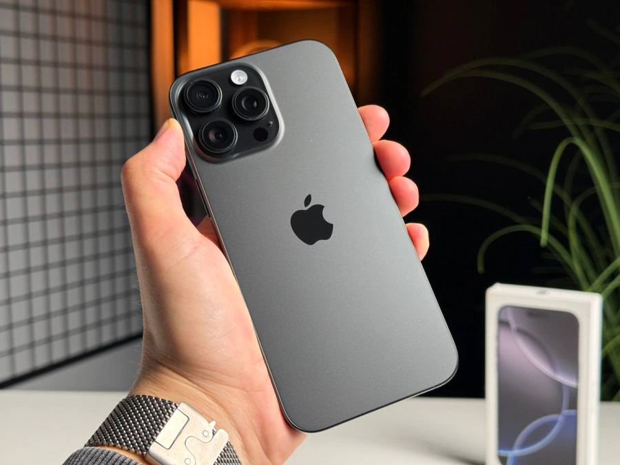 Б/У Apple iPhone 16 Pro Max 512GB Black Titanium (MYX03) - Состояние: хороший | Аккумулятор: 100% | Комплектация: полный | Гарантія: 3 мес.