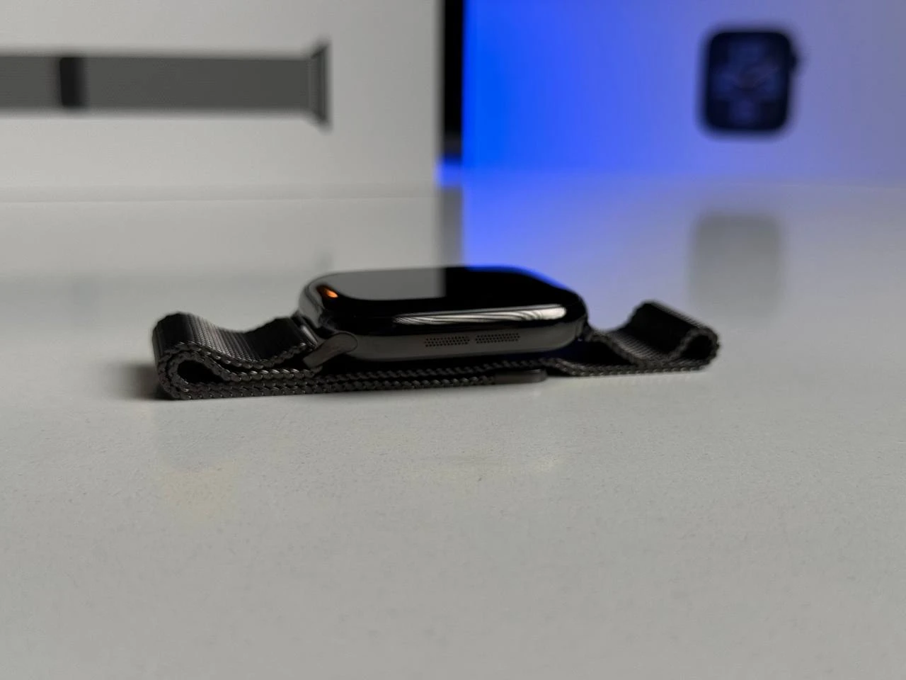 ВЖИВАНИЙ Apple Watch Series 10 GPS + Cellular 46mm Slate Titanium Case with Slate Milanese Loop - S/M (MC7R4) - Стан: гарний | Акумулятор: 93% | Комплектація: повний | Гарантія: 3 міс.