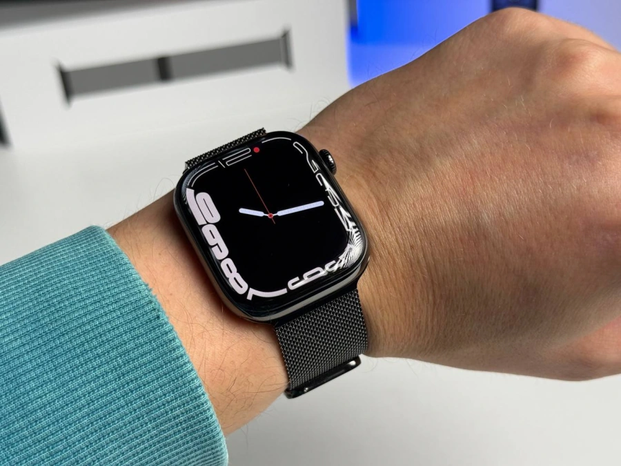 Б/У Apple Watch Series 10 GPS + Cellular 46mm Slate Titanium Case with Slate Milanese Loop - S/M (MC7R4) - Состояние: хороший | Аккумулятор: 93% | Комплектация: полный | Гарантія: 3 мес.
