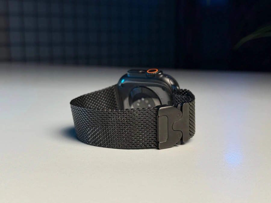 Б/У Apple Watch Ultra 2 2024 GPS + Cellular 49mm Black Titanium Case with Black Titanium Milanese Loop - Large (MX5V3) - Состояние: хороший | Аккумулятор: 100% | Комплектация: полный, без коробки | Гарантія: 3 мес.