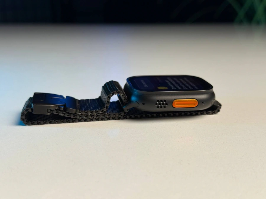 Б/У Apple Watch Ultra 2 2024 GPS + Cellular 49mm Black Titanium Case with Black Titanium Milanese Loop - Large (MX5V3) - Состояние: хороший | Аккумулятор: 100% | Комплектация: полный, без коробки | Гарантія: 3 мес.