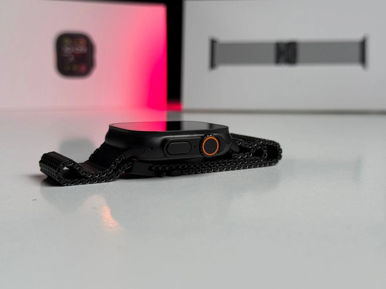 ВЖИВАНИЙ Apple Watch Ultra 2 2024 GPS + Cellular 49mm Black Titanium Case with Black Titanium Milanese Loop - Medium (MX5U3) - Стан: гарний | Акумулятор: 99% | Комплектація: повний | Гарантія: 3 міс.