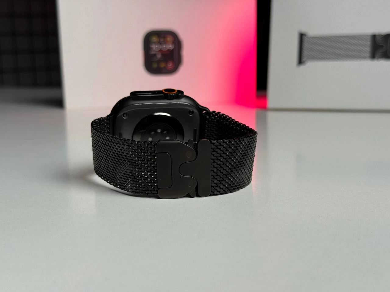 ВЖИВАНИЙ Apple Watch Ultra 2 2024 GPS + Cellular 49mm Black Titanium Case with Black Titanium Milanese Loop - Medium (MX5U3) - Стан: гарний | Акумулятор: 99% | Комплектація: повний | Гарантія: 3 міс.