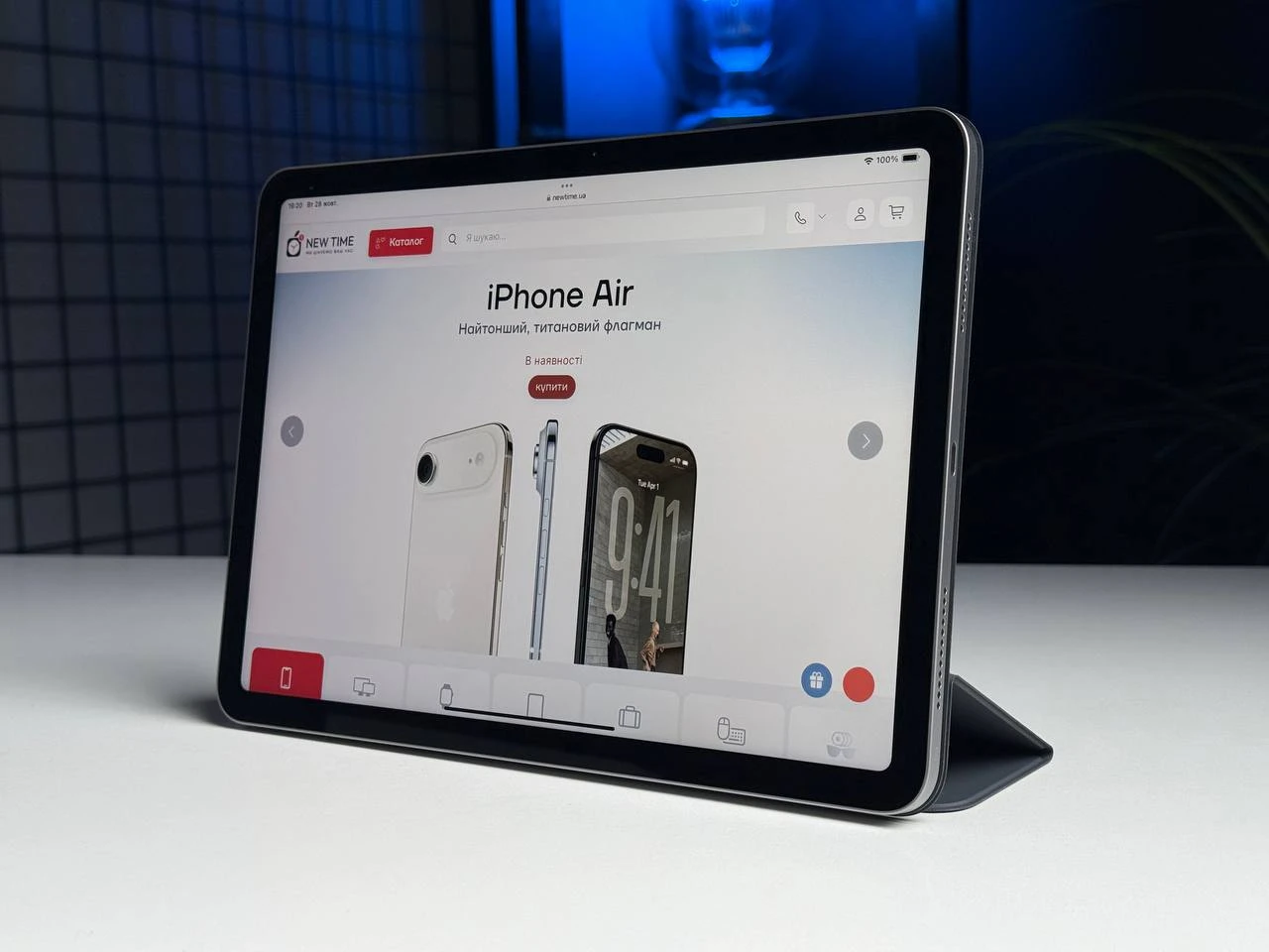 ВЖИВАНИЙ Планшет Apple iPad Air 11'' M3 2025 Wi-Fi 256GB Space Gray (MCA14) - Стан: гарний | Акумулятор: 100% | Комплектація: iPad, кабель, чохол | Гарантія: 3 міс.