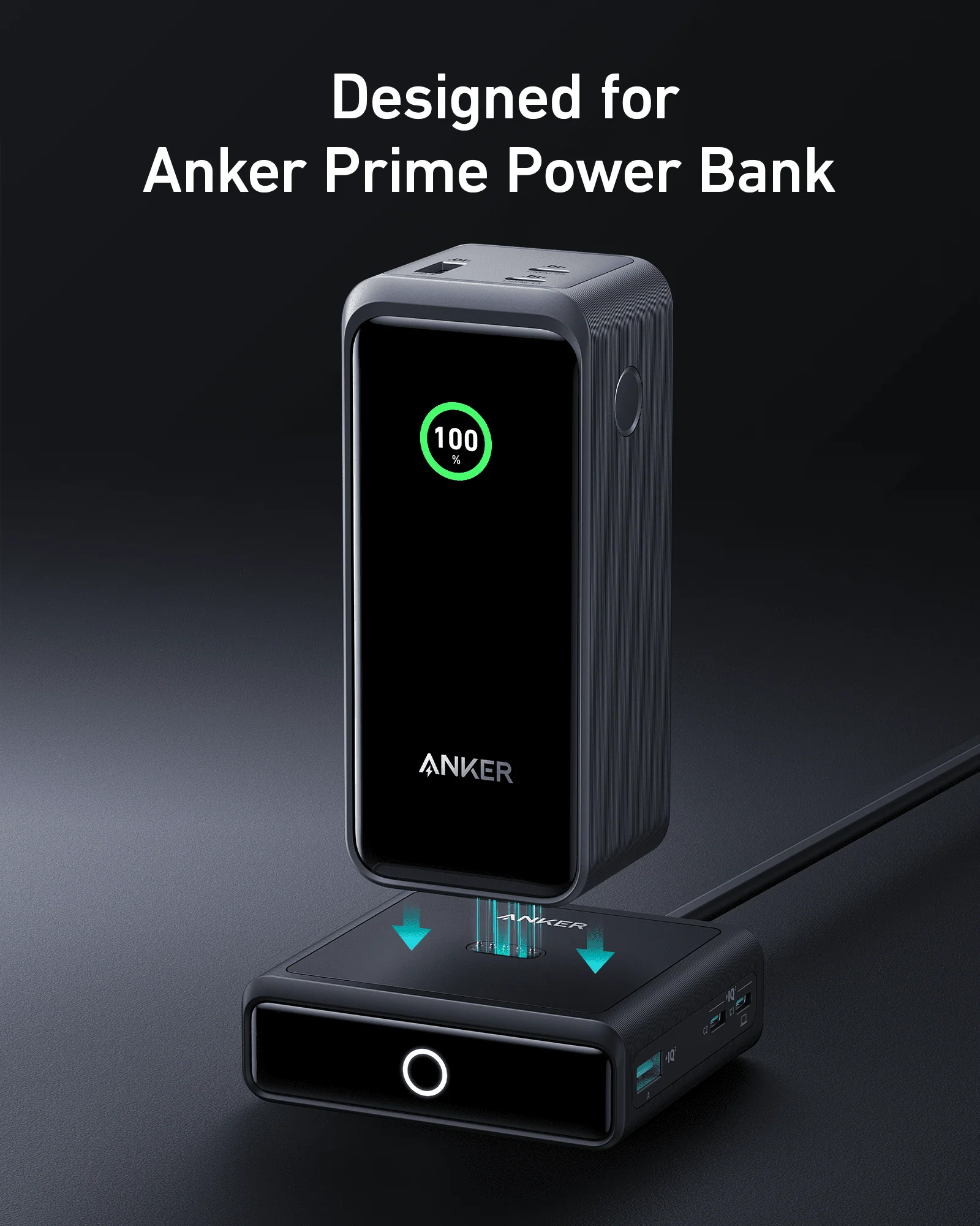 Зарядний пристрій Anker 100W Charging Base for Anker Prime Power Bank (A1902311)