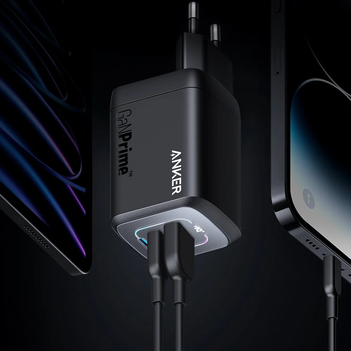 Зарядний пристрій Anker Prime 100W GaN Wall Charger [3 Ports] (A2343)