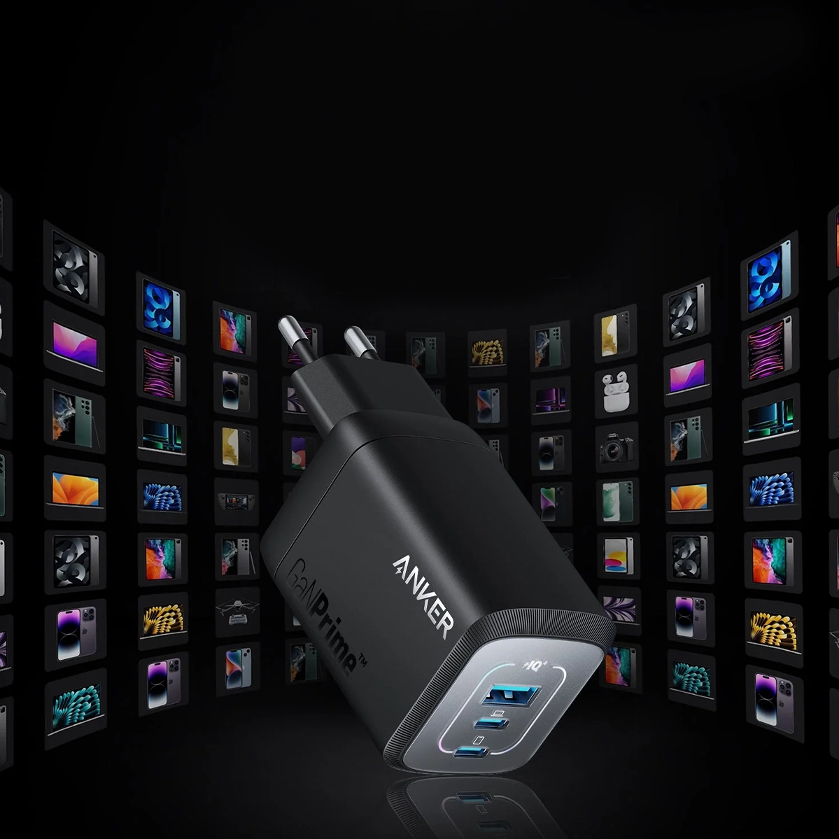 Зарядний пристрій Anker Prime 100W GaN Wall Charger [3 Ports] (A2343)
