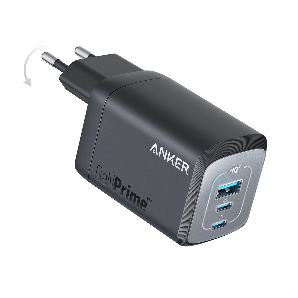 Зарядний пристрій Anker Prime 100W GaN Wall Charger [3 Ports] (A2343)