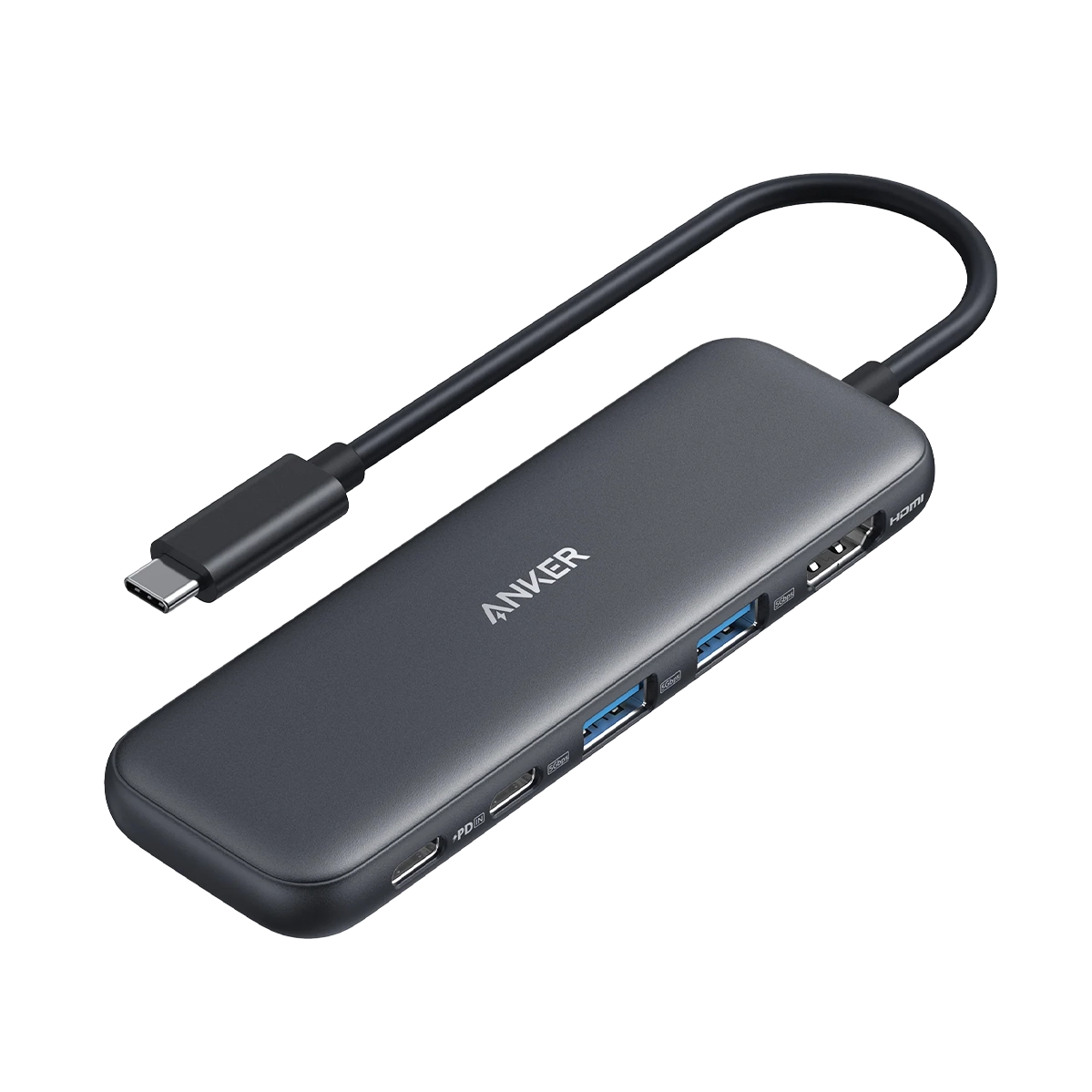Адаптер Anker 332 USB-C Hub 5-in-1 - Black (A8355011)
