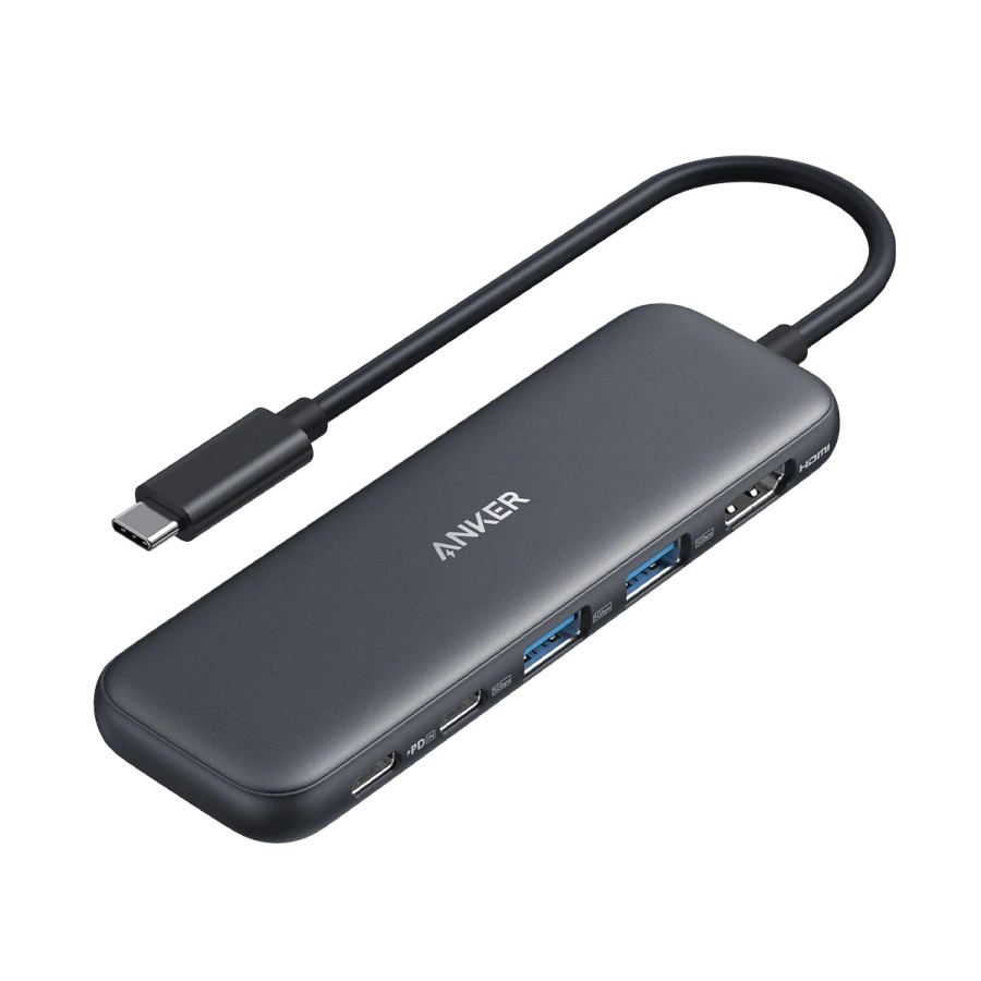 Адаптер Anker 332 USB-C Hub 5-in-1 - Black (A8355011)