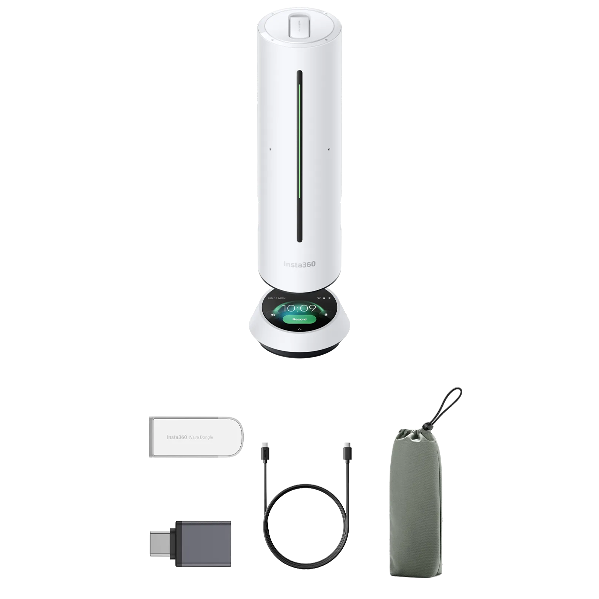 AI спикерфон для онлайн-встреч Insta360 Wave Standard Bundle - Arctic White (CINSABCA-WAVE01)