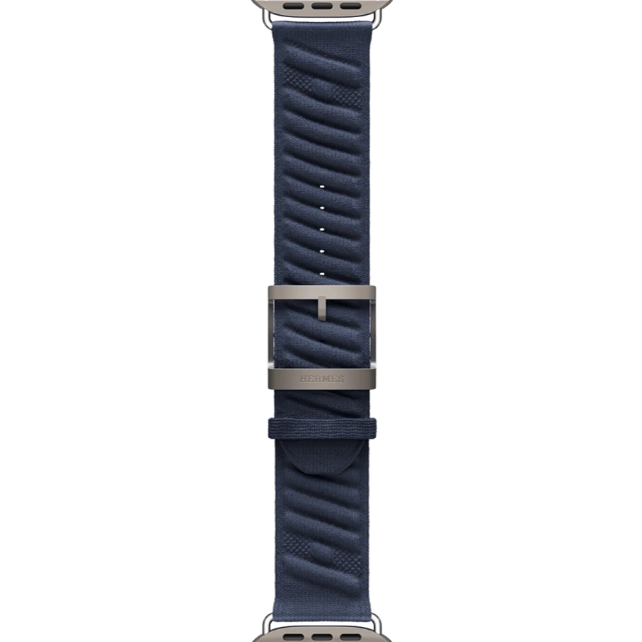 Apple Watch Hermès Ultra 3 GPS + Cellular 49mm Natural Titanium Case with Bleu Nuit En Mer (MF2A4+MXJA3)