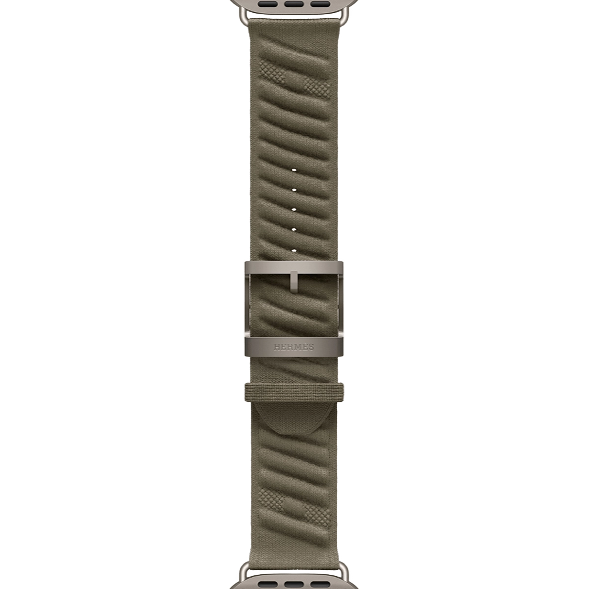 Apple Watch Hermès Ultra 3 GPS + Cellular 49mm Natural Titanium Case with Gris Titane En Mer (MF2A4+MGN84)