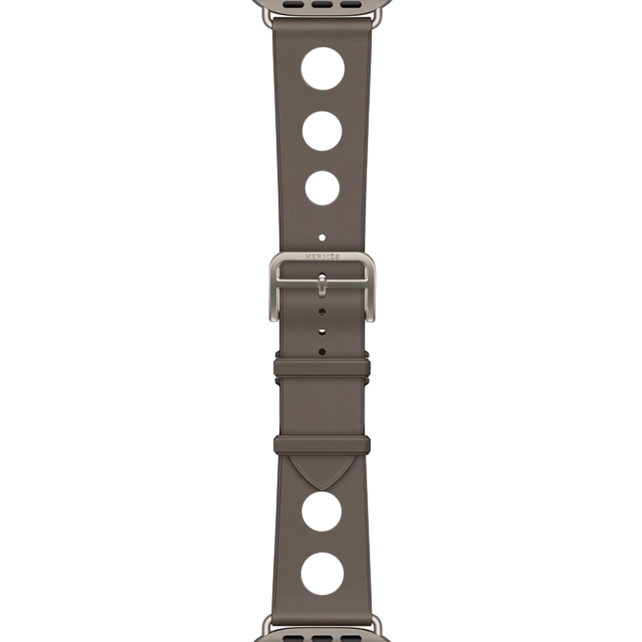 Apple Watch Hermès Ultra 3 GPS + Cellular 49mm Natural Titanium Case with Gris Titane Scub’H Diving (MF2A4+MGNC4)