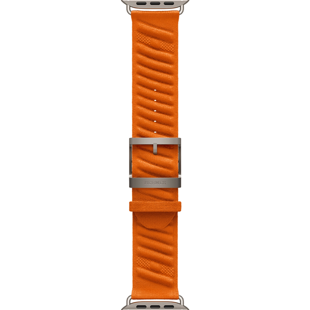 Apple Watch Hermès Ultra 3 GPS + Cellular 49mm Natural Titanium Case with Orange En Mer (MF2A4+ MGN94)
