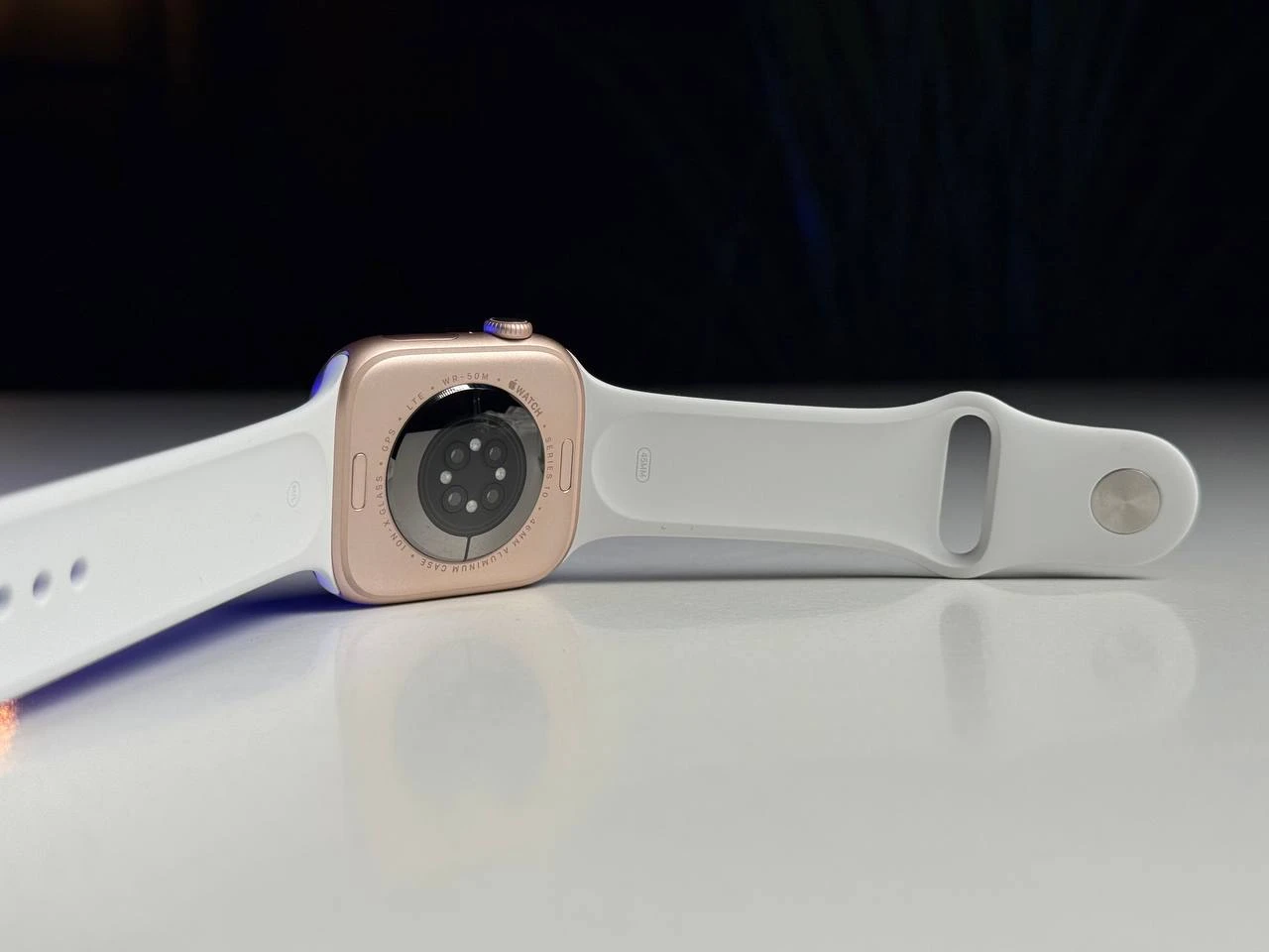 ВІТРИННИЙ Apple Watch Series 10 GPS + Cellular 46mm Rose Gold Aluminum Case (MWY73) - Стан: гарний | Акумулятор: 100% | Комплект: повний, без коробки | Гарантія: 3 міс.