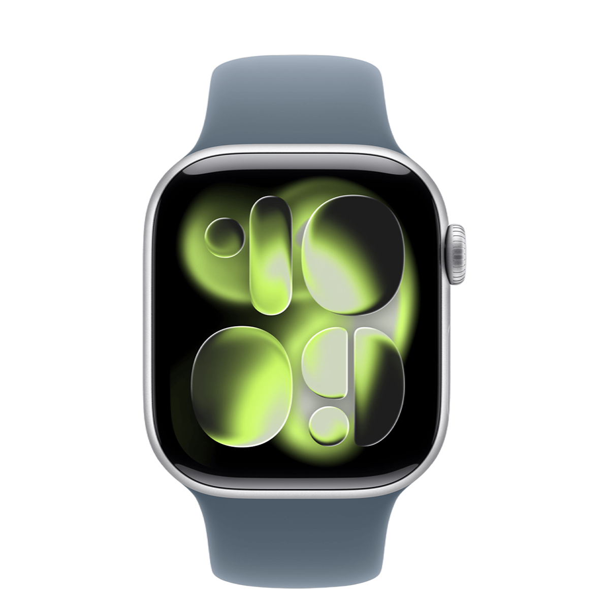 Apple Watch Series 11 GPS 42mm Silver Aluminum Case with Anchor Blue Sport Band - M/L (MEW34+MFGF4)