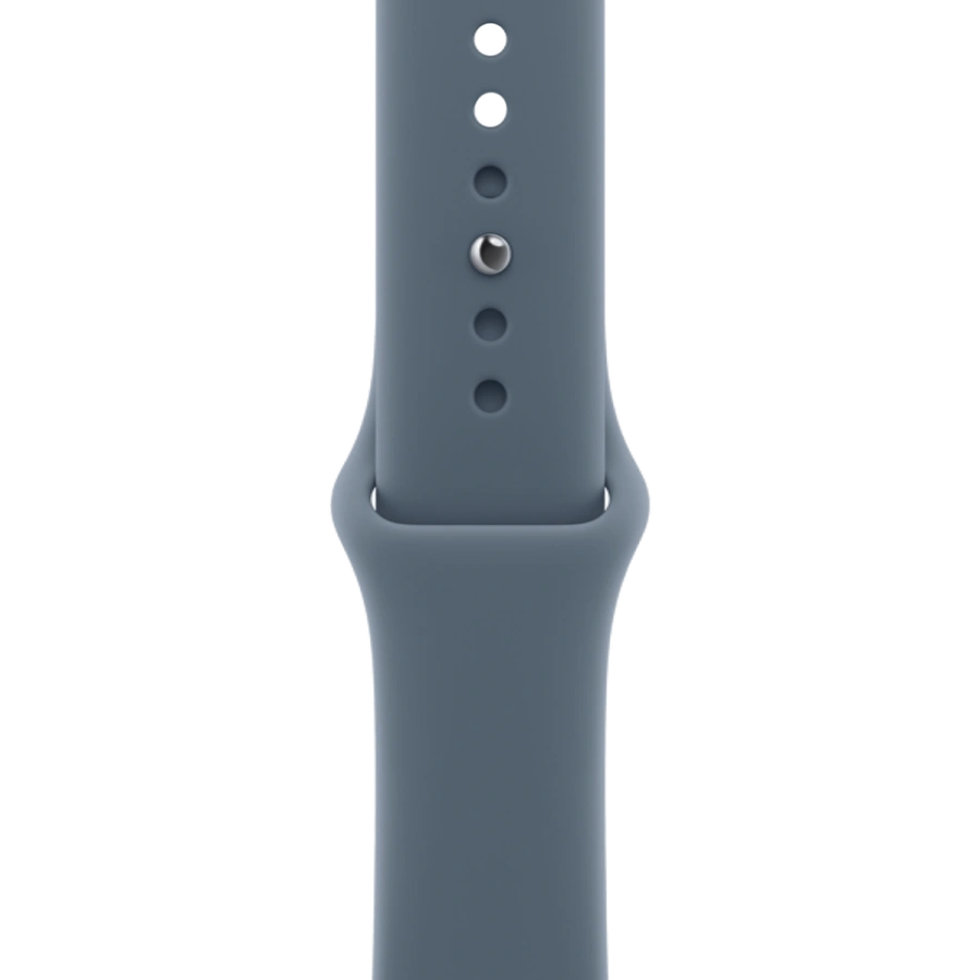 Apple Watch Series 11 GPS 42mm Silver Aluminum Case with Anchor Blue Sport Band - M/L (MEW34+MFGF4)