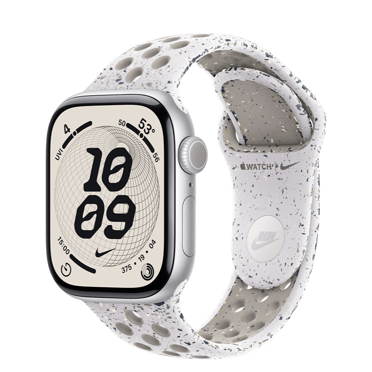 Apple Watch Series 11 GPS 42mm Silver Aluminum Case with Veiled Grey Nike Sport Band - S/M (MEW34+MGAH4)