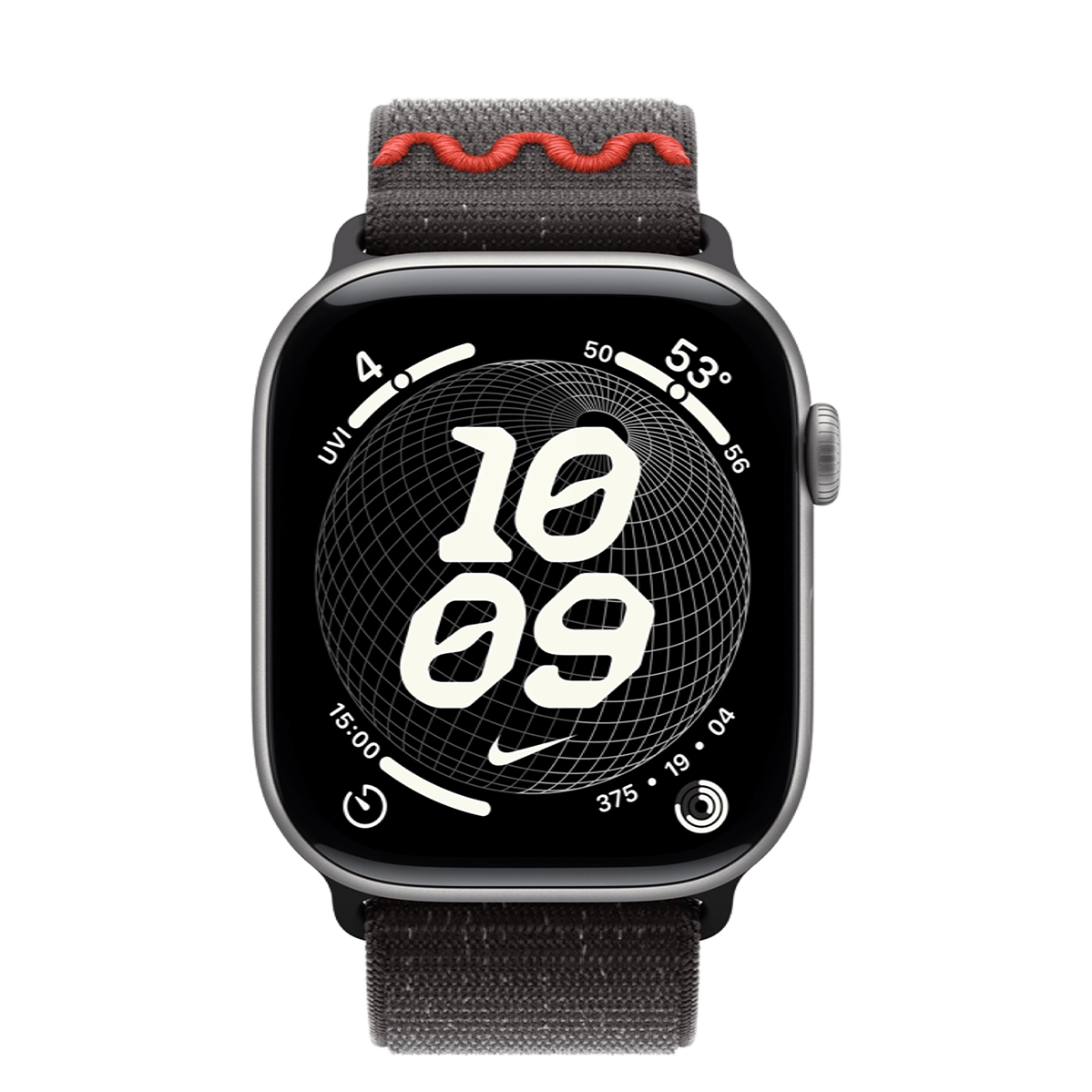 Apple Watch Series 11 GPS 46mm Space Gray Aluminum Case with Midnight Black Nike Sport Loop (MEW94+MGD34)