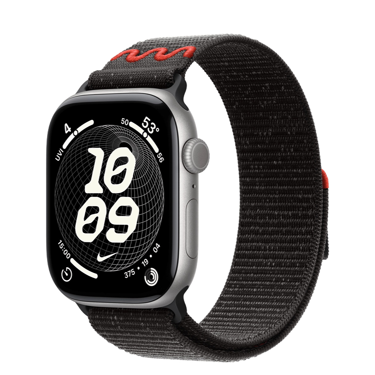 Apple Watch Series 11 GPS 46mm Space Gray Aluminum Case with Midnight Black Nike Sport Loop (MEW94+MGD34)