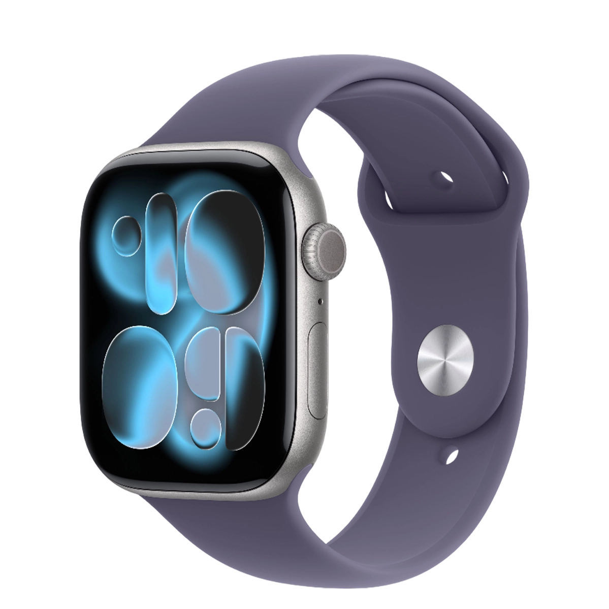 Apple Watch Series 11 GPS 46mm Space Gray Aluminum Case with Purple Fog Sport Band M/L (MEW94+MFH14)