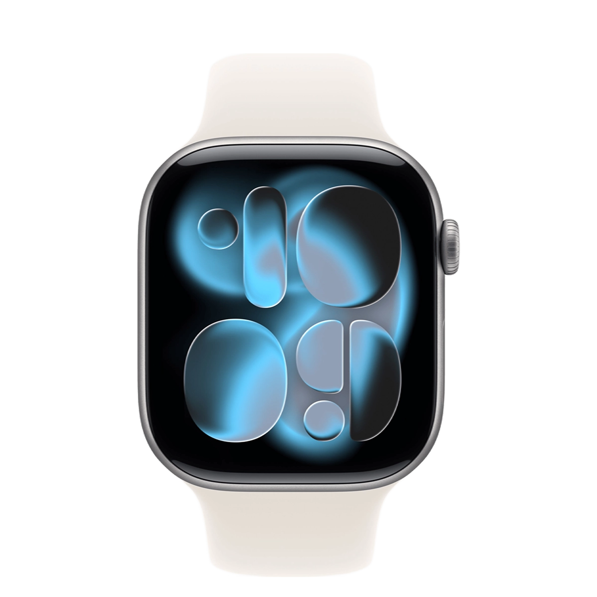 Apple Watch Series 11 GPS 46mm Space Gray Aluminum Case with Starlight Sport Band - M/L (MEW94+MXM73)