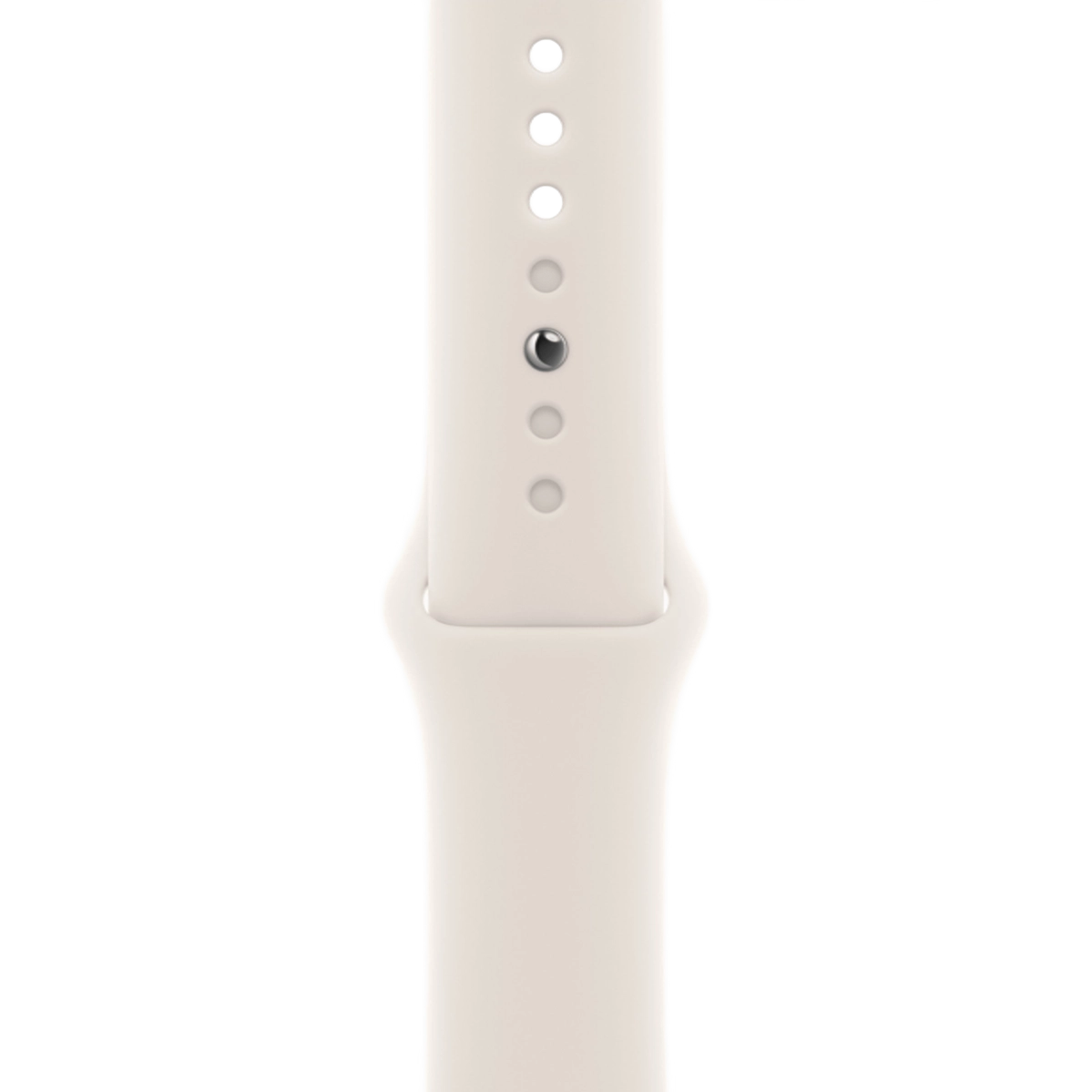 Apple Watch Series 11 GPS 46mm Space Gray Aluminum Case with Starlight Sport Band - M/L (MEW94+MXM73)