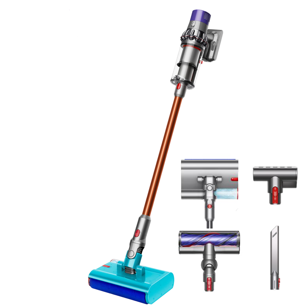 Бездротовий пилосос з насадкою для вологого прибирання Dyson Cyclone V10 Submarine (594446-01)