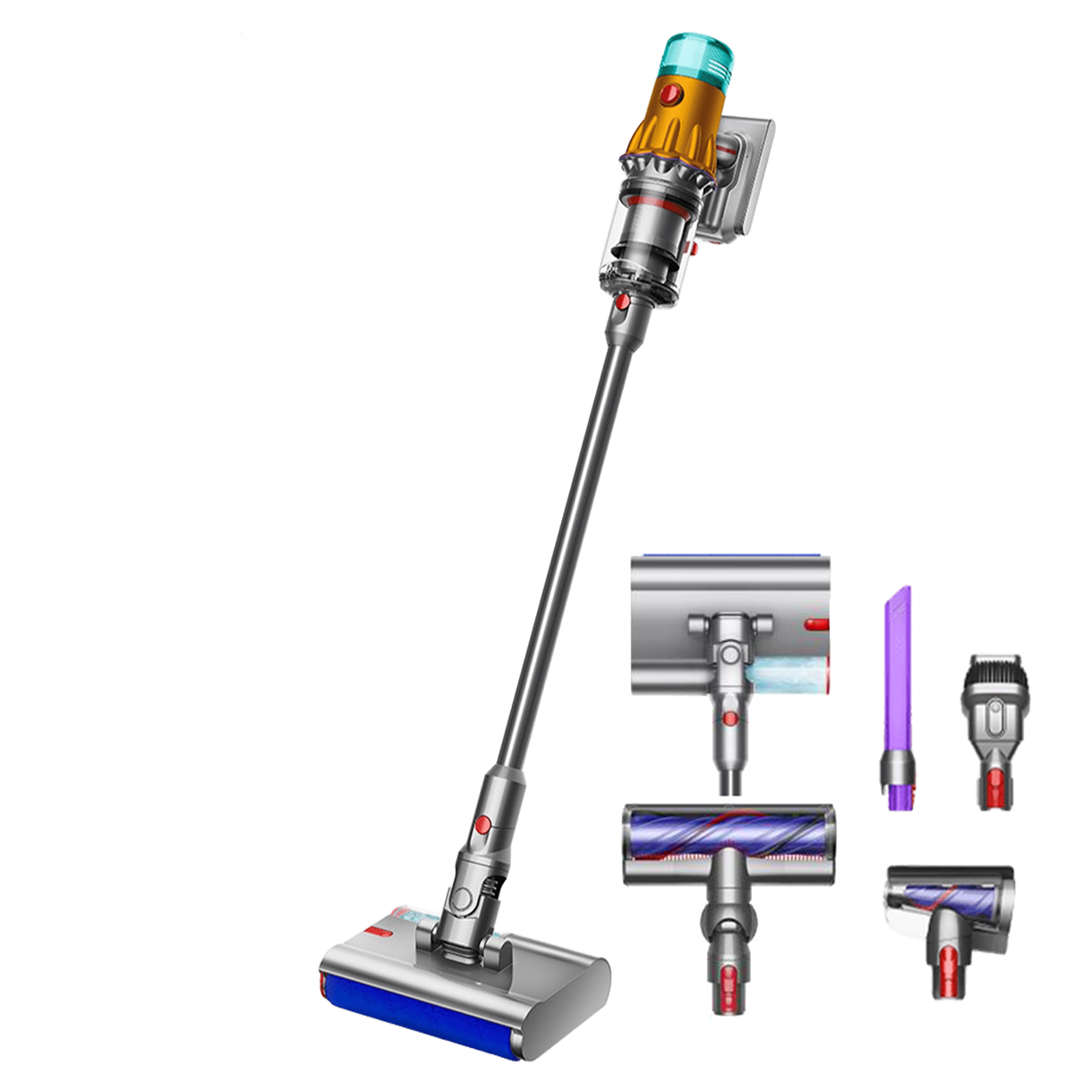 Бездротовий пилосос з насадкою для вологого прибирання Dyson V12s Detect Slim Submarine (485350-01)