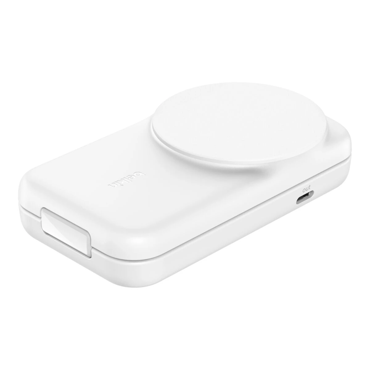 Беспроводное зарядное устройство Belkin UltraCharge 2-in-1 Foldable Magnetic Charger with Qi2 25W [Square Form] - White (WIZ038kqWH)