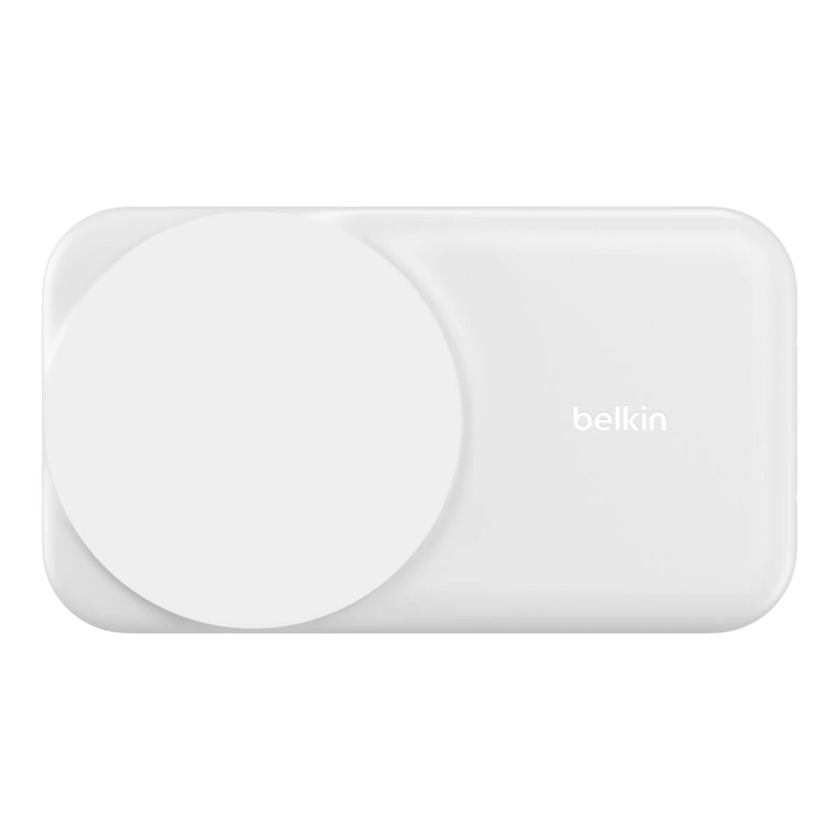 Беспроводное зарядное устройство Belkin UltraCharge 2-in-1 Foldable Magnetic Charger with Qi2 25W [Square Form] - White (WIZ038kqWH)