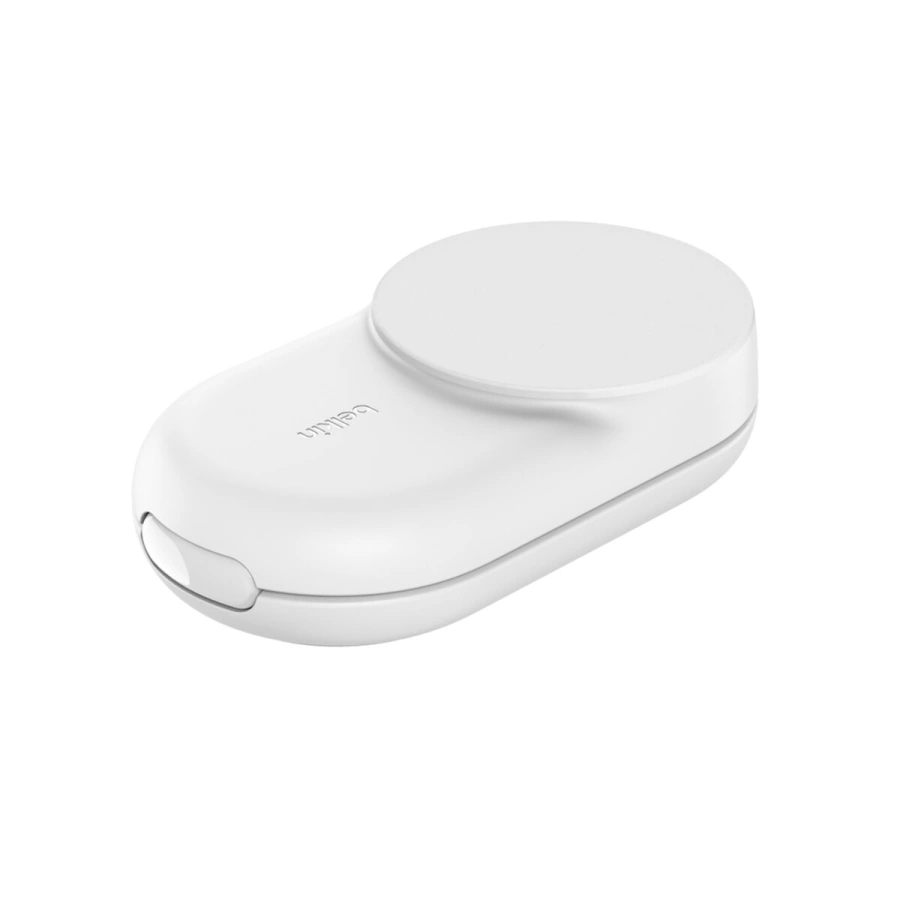 Беспроводное зарядное устройство Belkin UltraCharge 3-in-1 Foldable Magnetic Charger with Qi2 25W [Round Form] - White (WIZ037kqWH)