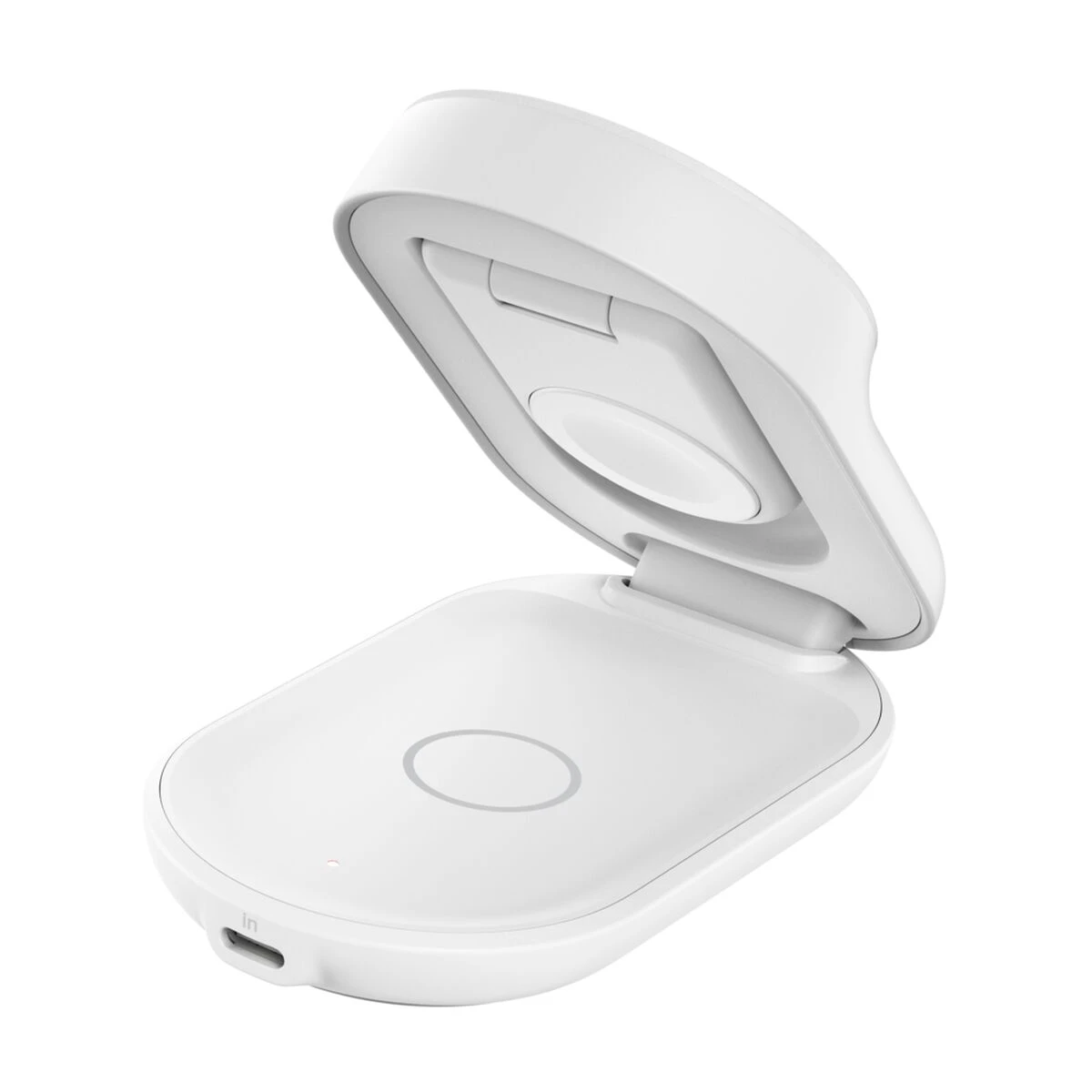 Беспроводное зарядное устройство Belkin UltraCharge 3-in-1 Foldable Magnetic Charger with Qi2 25W [Round Form] - White (WIZ037kqWH)
